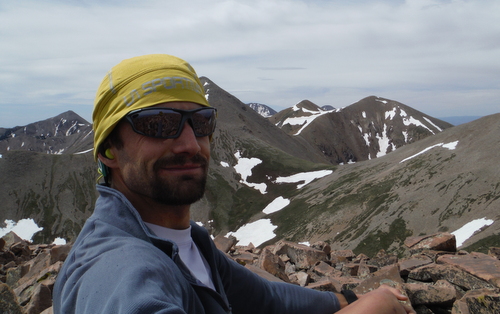 Me on the first peak, La Sal (12,001')